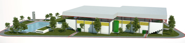 O Centro Esportivo foi construído para a prática de esportes dos alunos e funcionários do Colégio IESGO, que possui 550 alunos. O empreendimento é composto de um ginásio, pista de corrida, piscina semi-olímpica e um edifício anexo, que abrange os vestiários e duas salas de aula. O ginásio possui duas quadras poli-esportivas, dos quais se pratica futebol, basquete e vôlei.